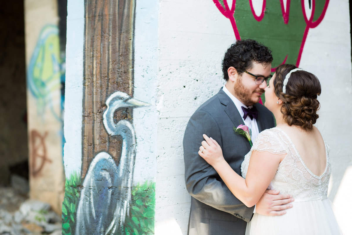 Christine Quarte Photography - monday night garage mural art couples portrait