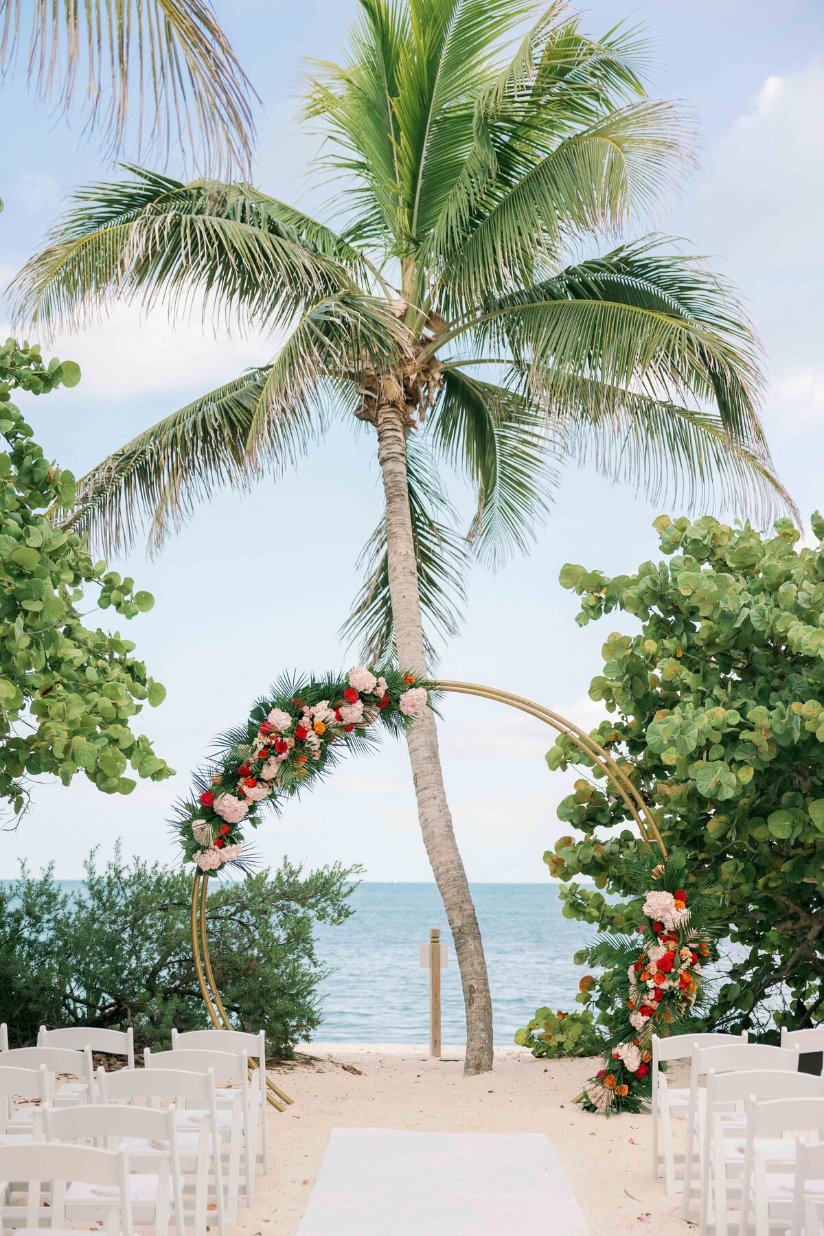 A Key West beach wedding at Fort Zachary Taylor in Key Wet, Florida