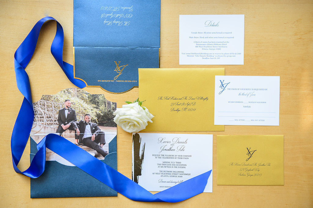 Blue-And-Gold-Wedding-Invitations-Creating-Joy-Events-Co