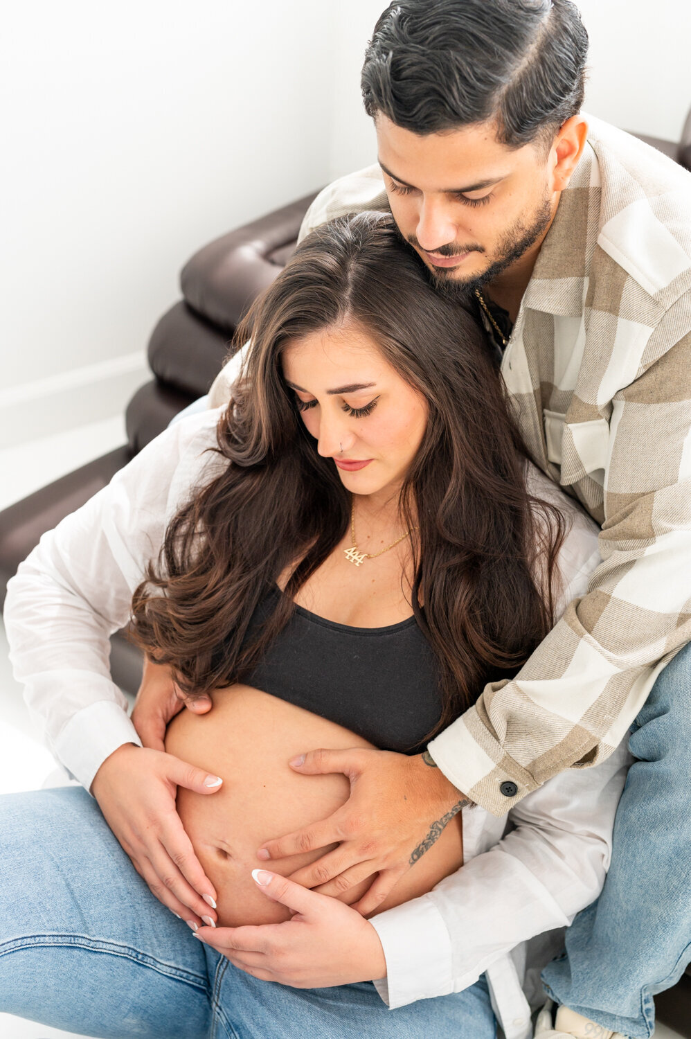 Maternity Session in studio at The Visuals in Winter Park, Fl