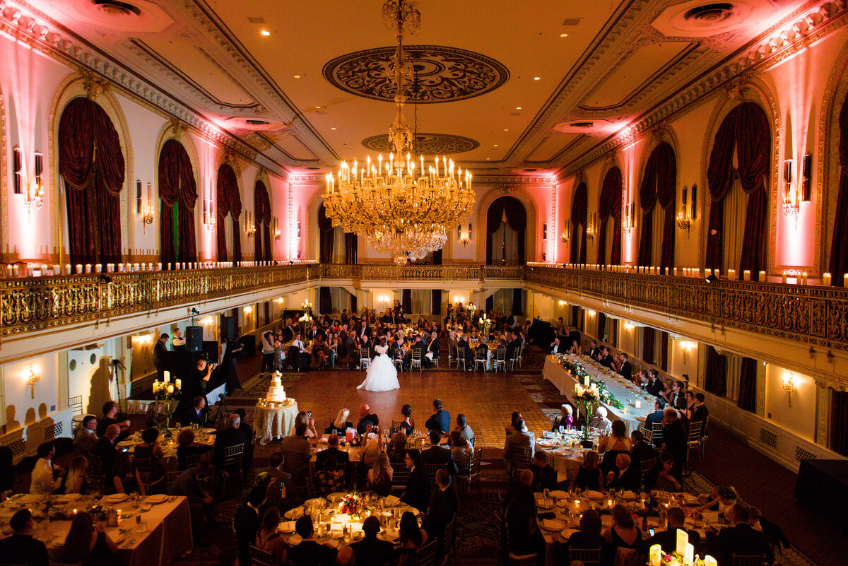 wedding reception in grand ballroom pittsburgh omni