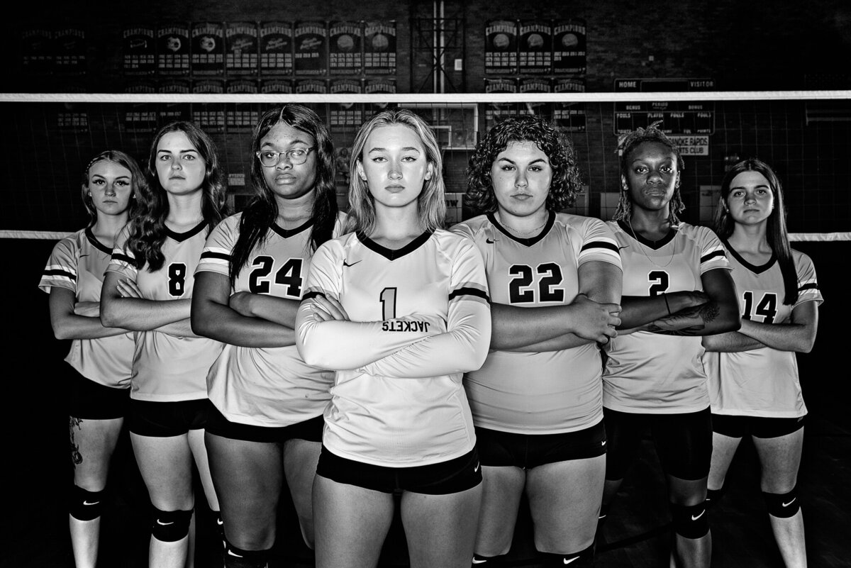 Roanoke Rapids Photographer Volleyball-2617-BW-EditWeb Sized