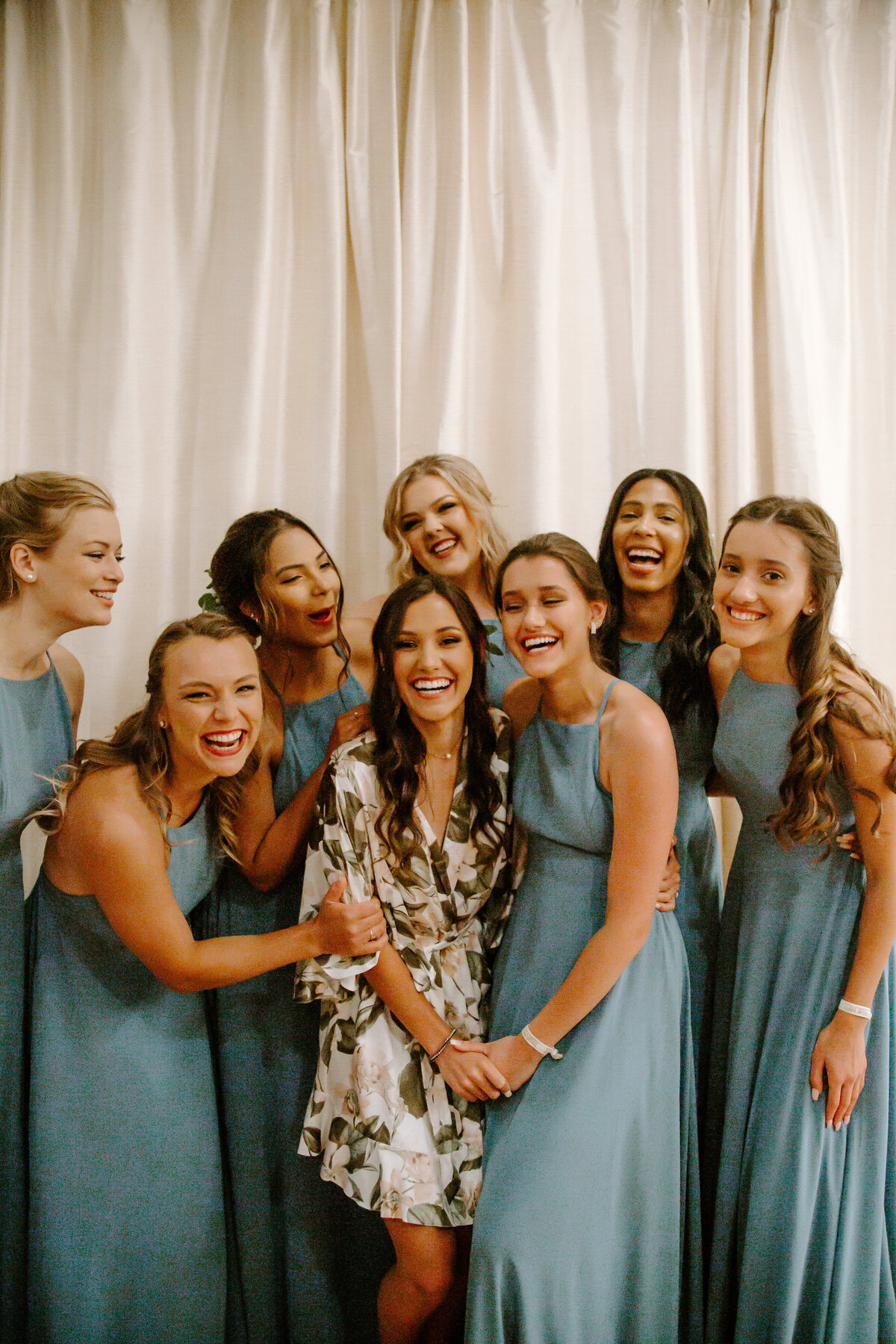 The Springs Rockwall TX Nimbus Events Blue Dress Bridesmaids