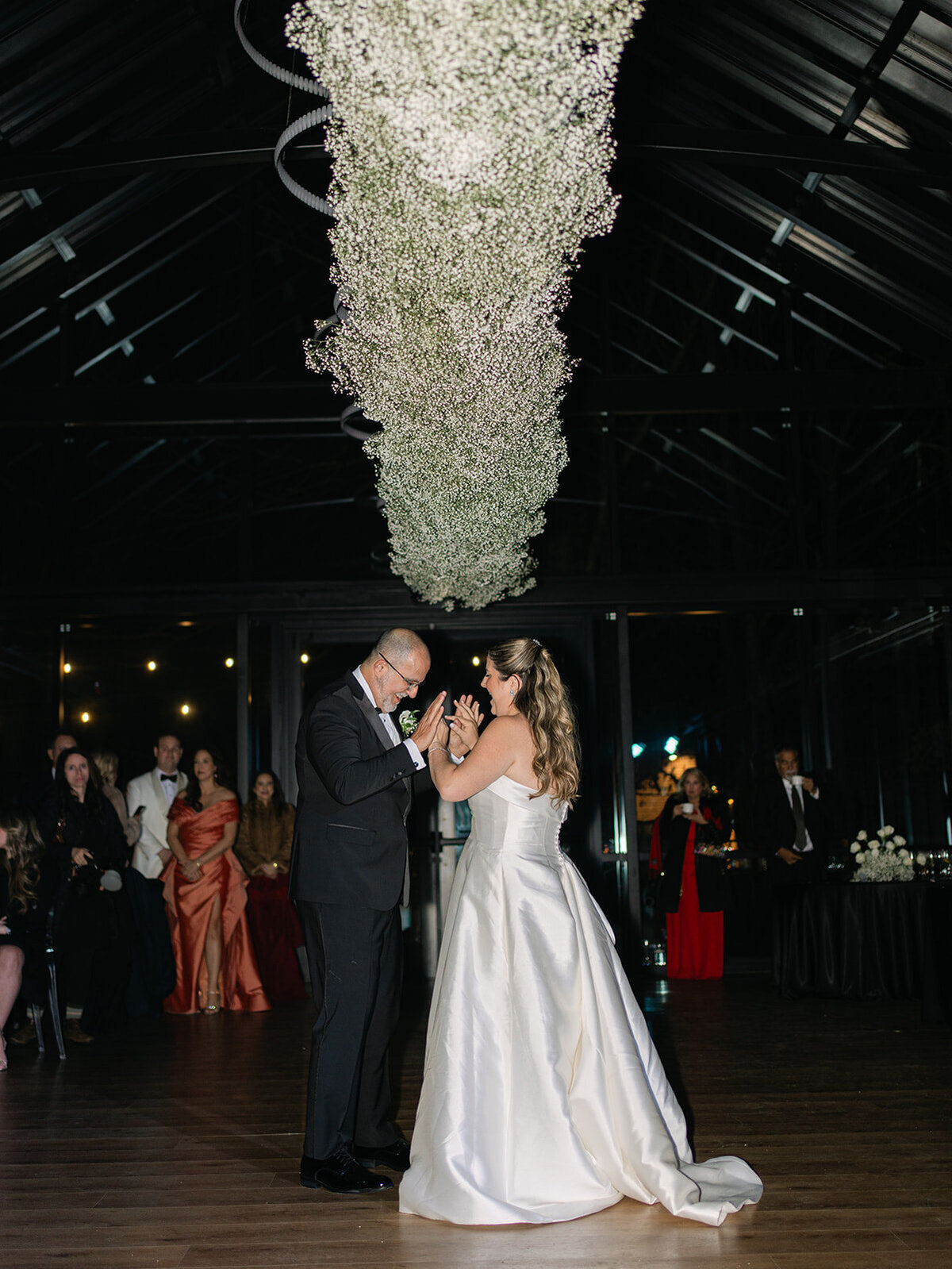 Modern black and white wedding at Nichols Heir Glass House in Tennessee