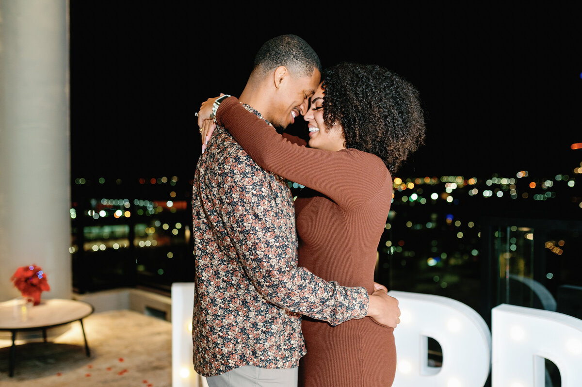 Cam and Ta - Proposal  - Downtown Tampa - Alaina René Photography -123