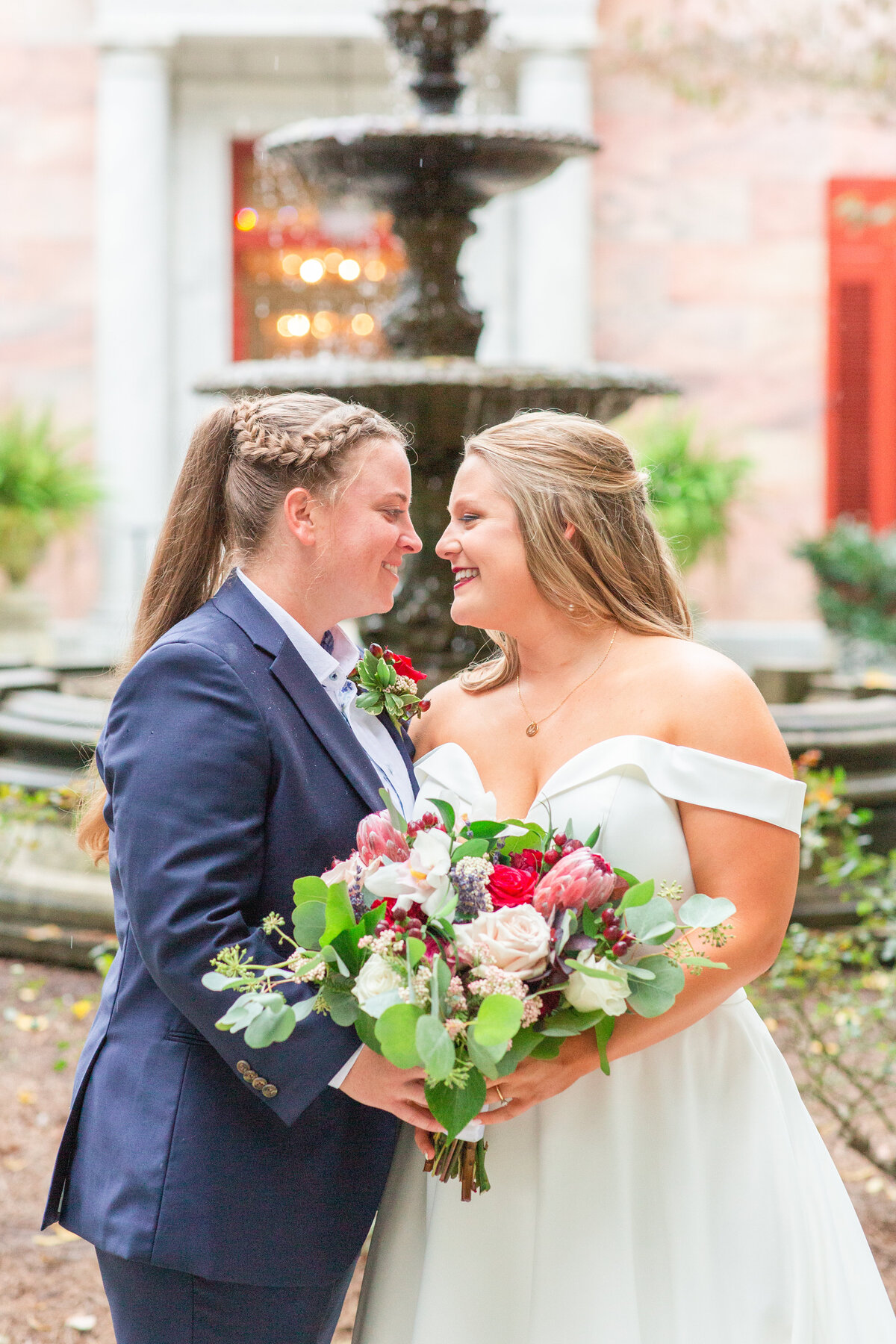 A same-sex wedding at the Tate House in Georgia by Jennifer Marie Studios, best Atlanta wedding photographer.