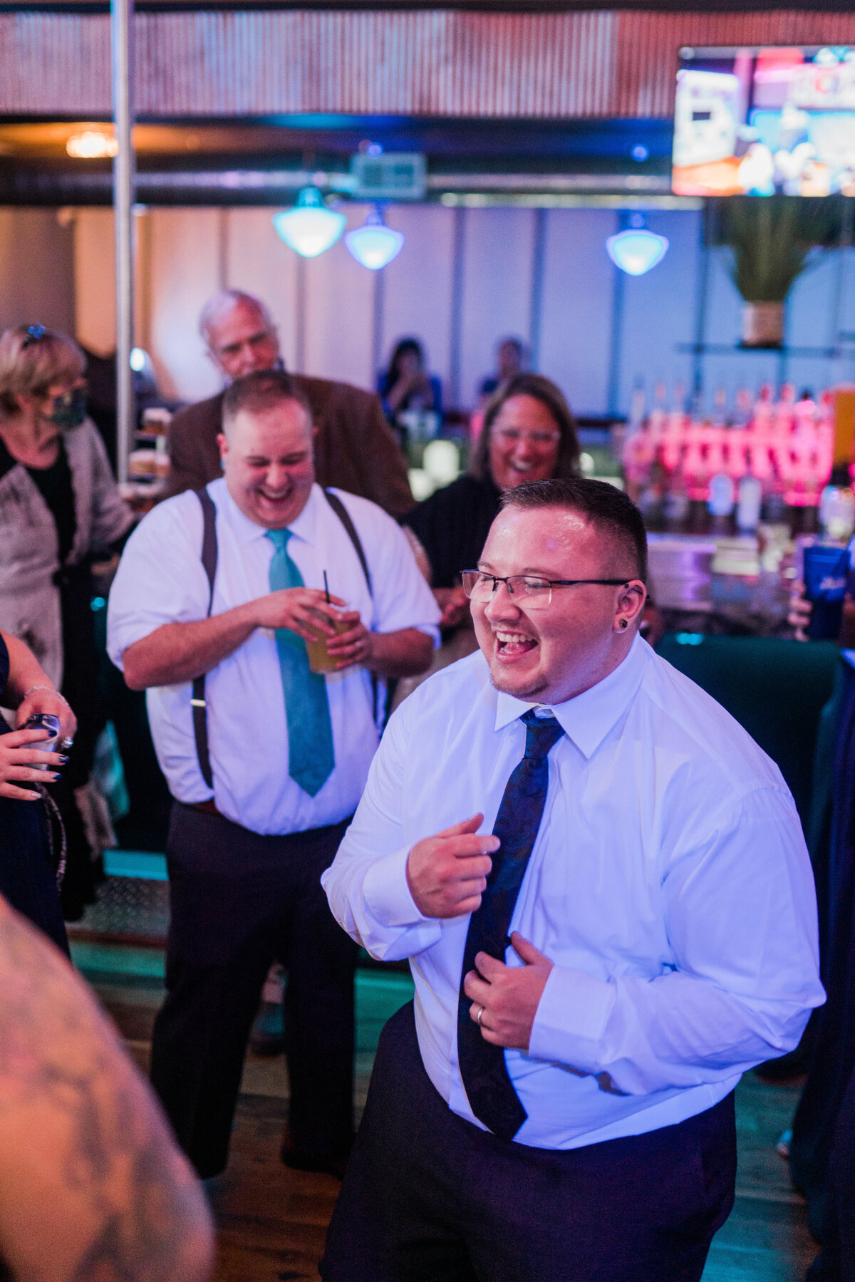 Couple dancing at their wedding reception