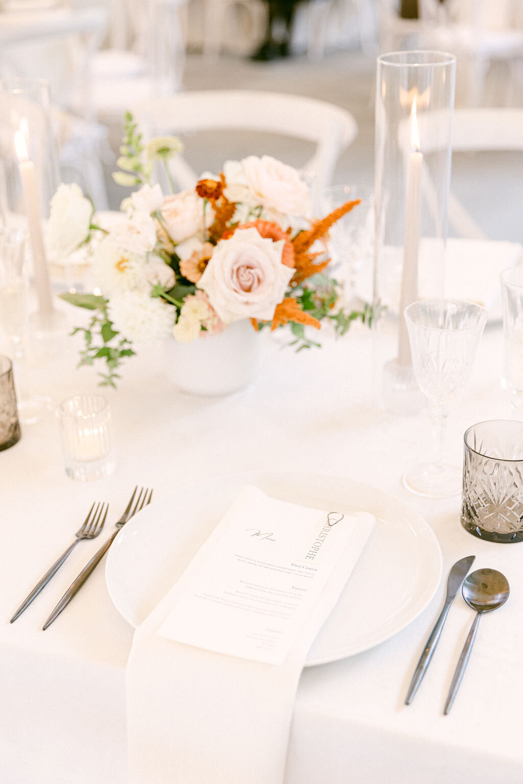 18-Fall Wedding Table Flowers-Inns of Aurora Wedding-Verve Event Co (2)