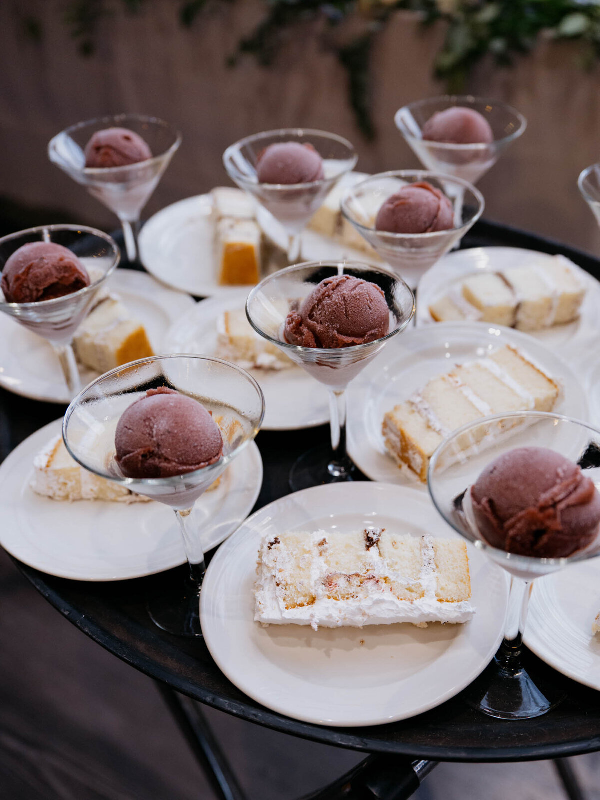 Windows on the River wedding dessert