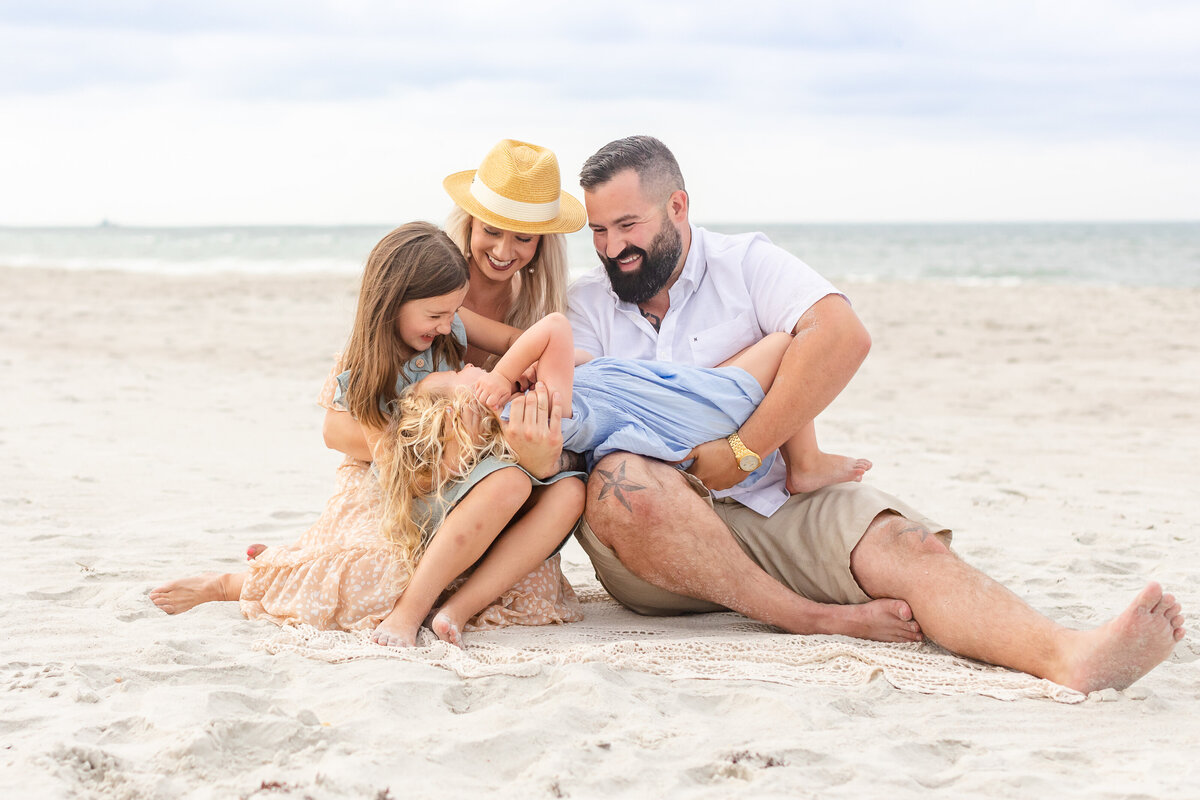 Beach family session in Jacksonville
