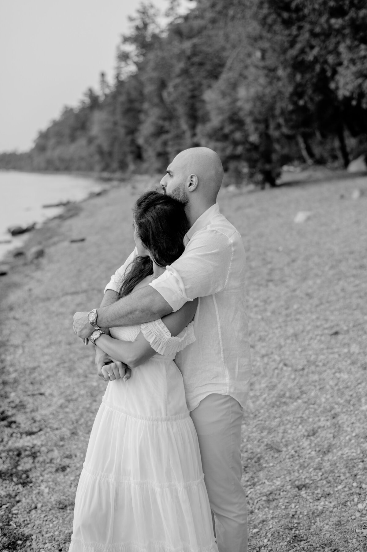 0114 Hanan Tehaili Engagement Sunrise at the Beach Session - Photography by Emma
