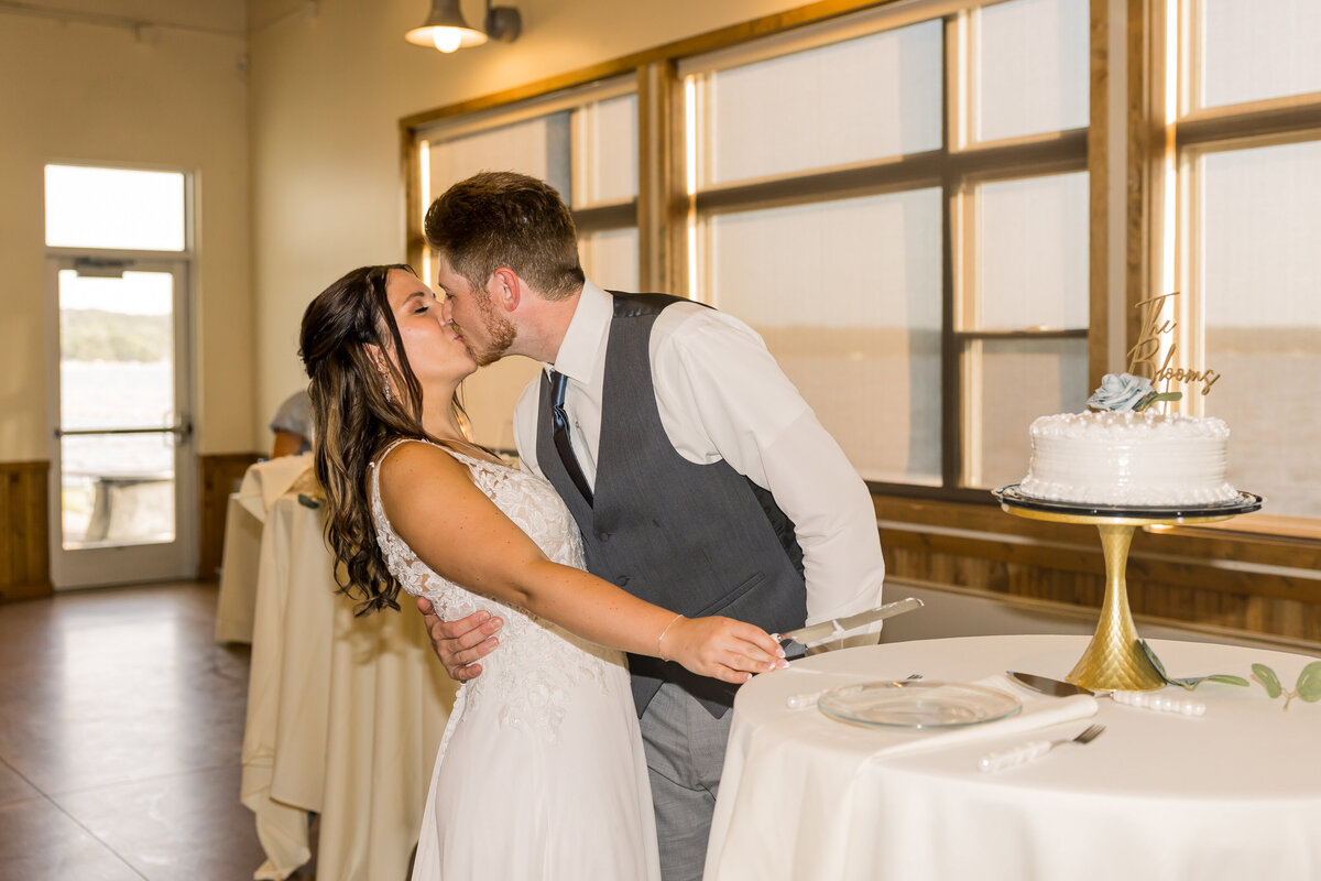 Bride and groom wedding photo at Lakeside Ballroom in Glenwood MN