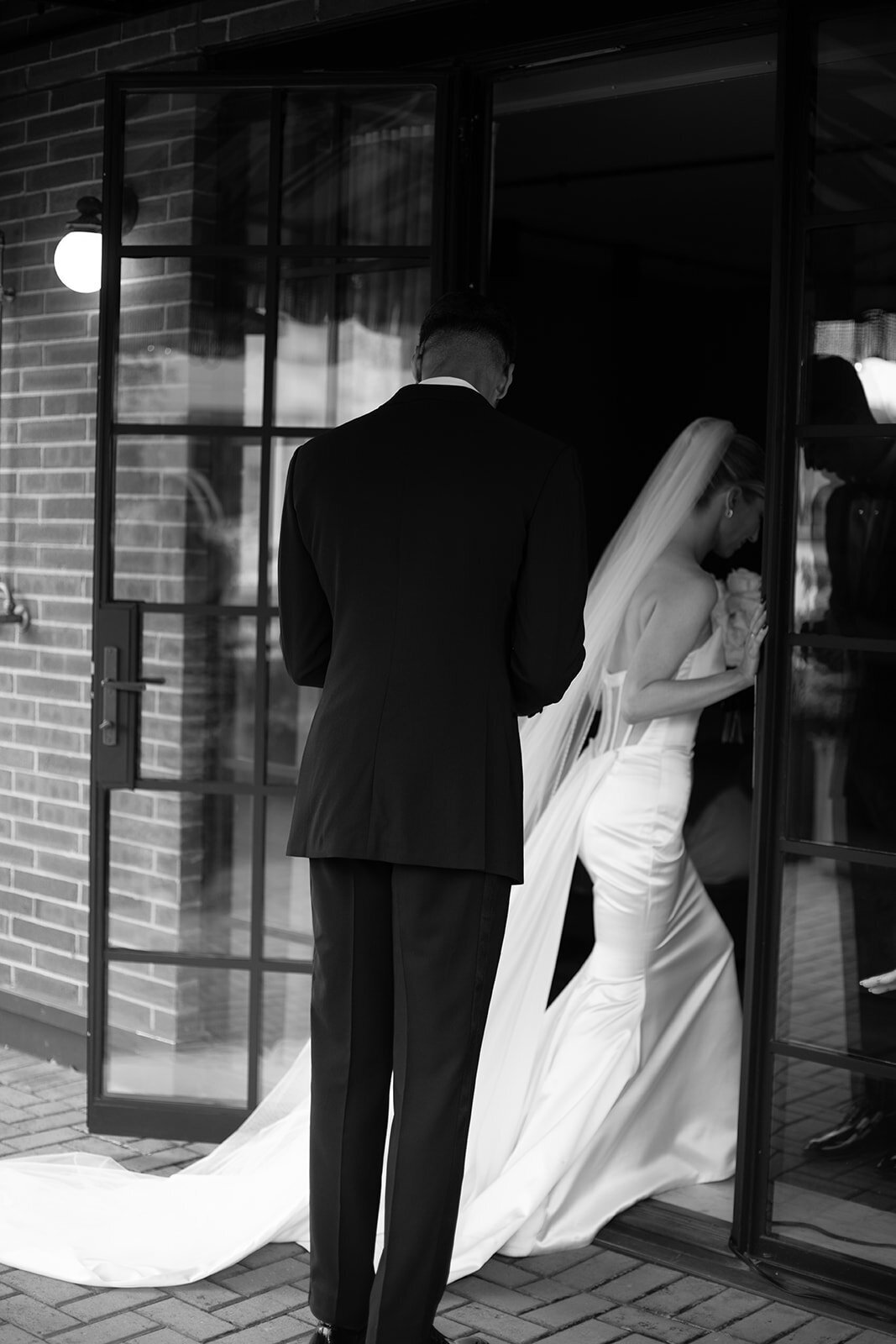 bride and groom soho grand hotel elopement