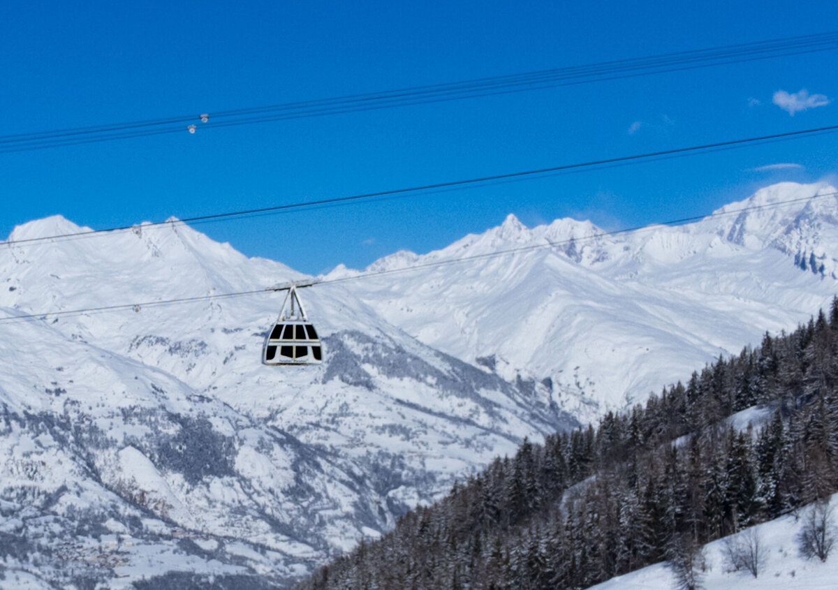 Gondel between La Plagne and Peisey - Vallandry and Les Arcs