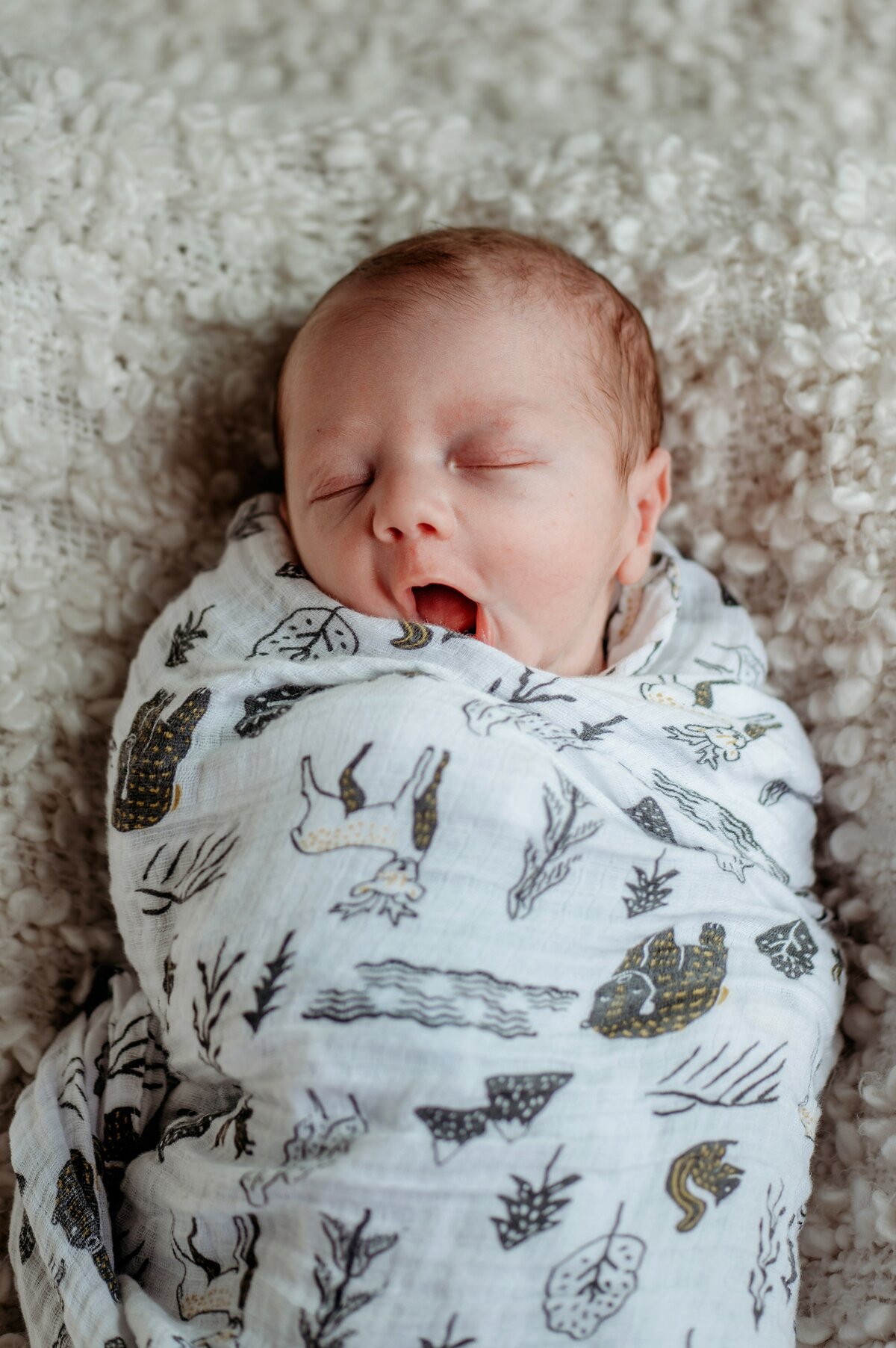 Newborn swaddle McKennaPattersonPhotography