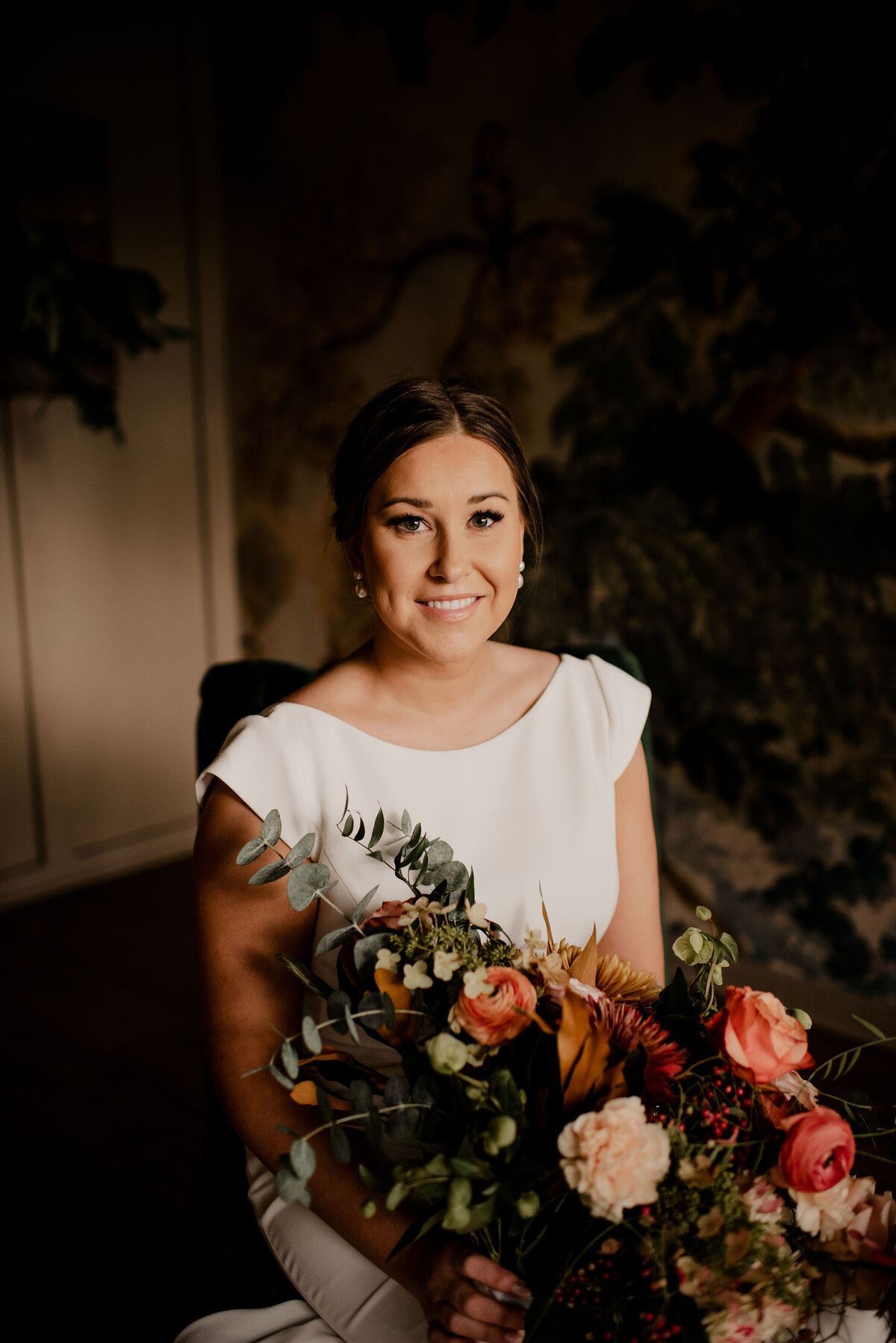 Bride Portrait with Flowers