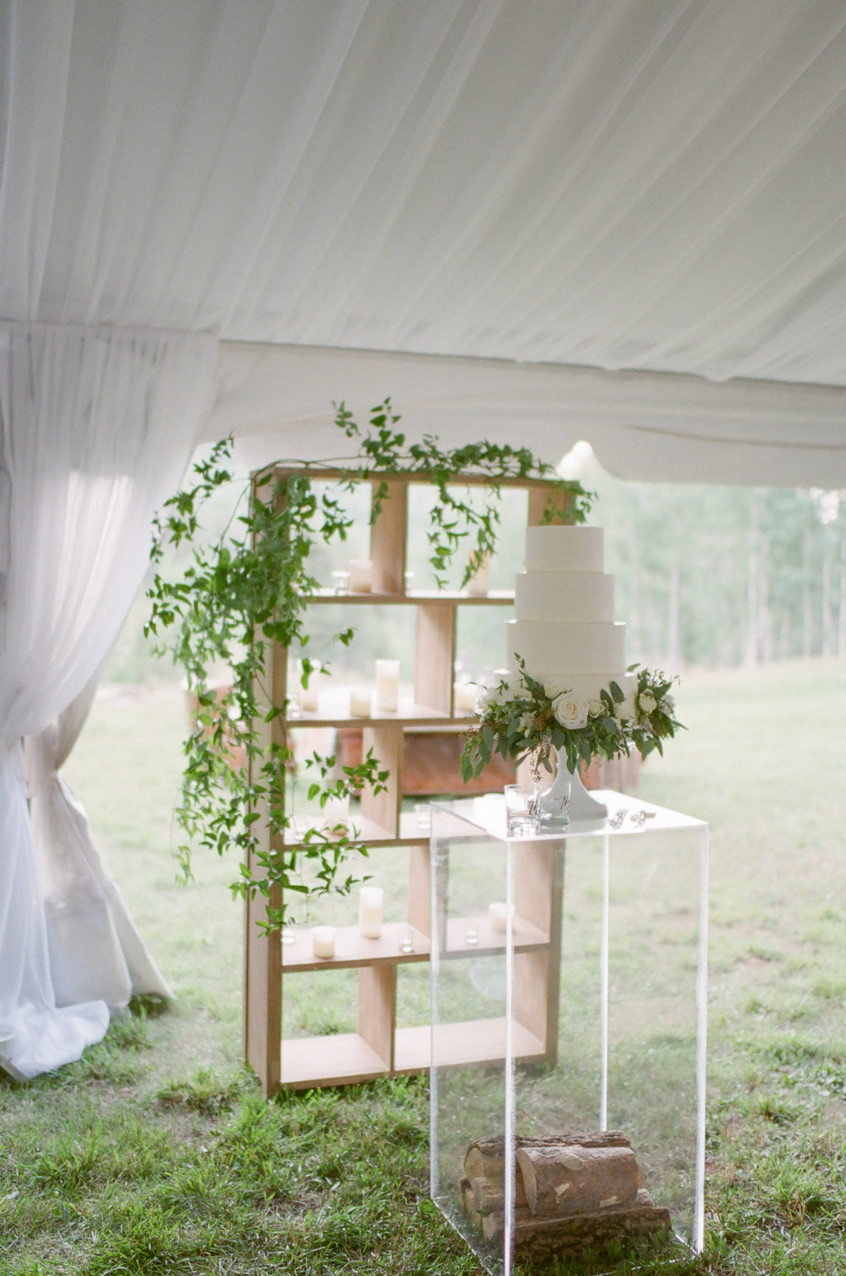 wedding cake tent wedding colorado