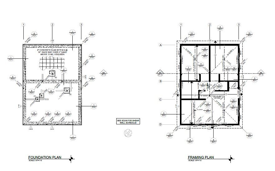 drawing of plans