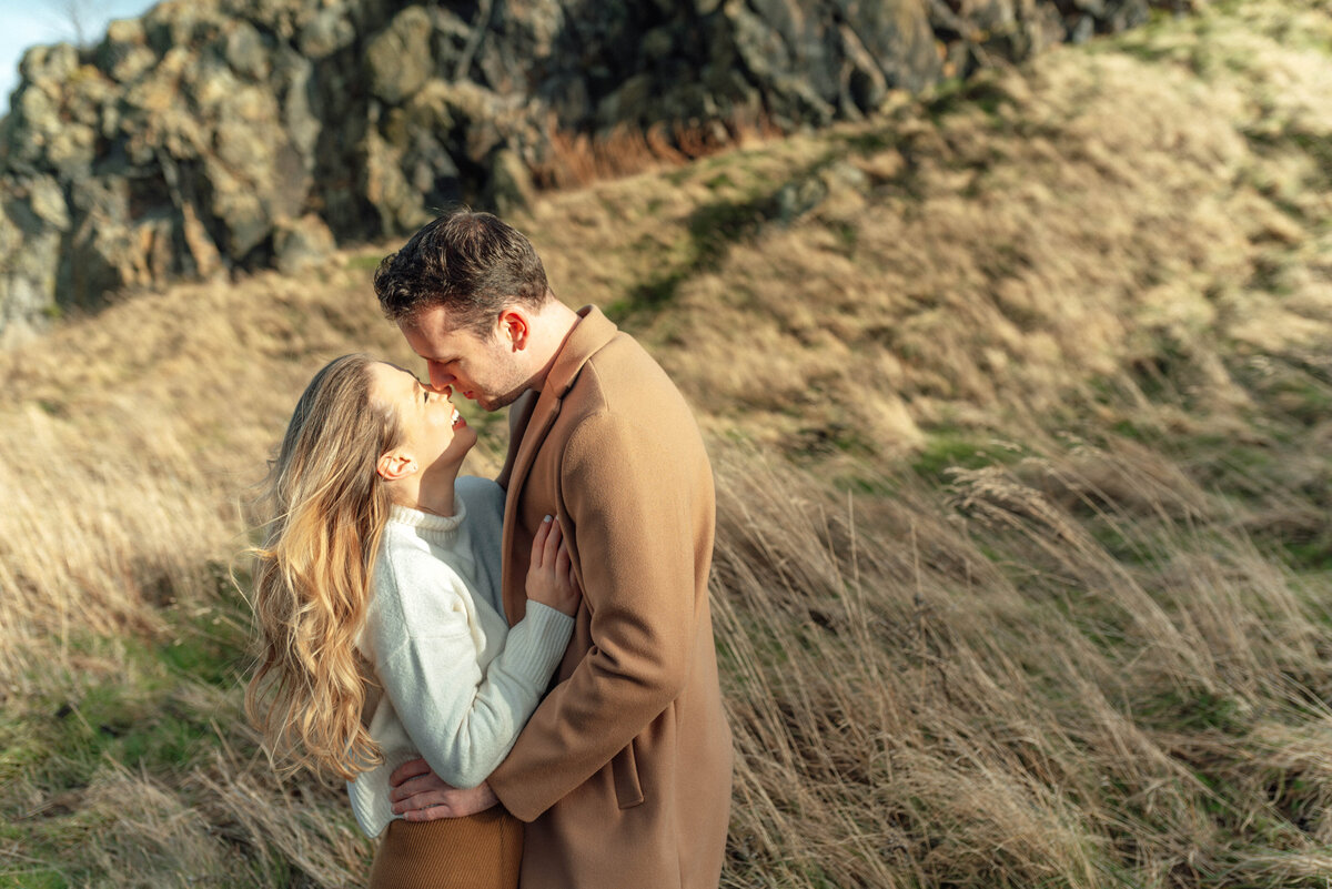 Arthur's seat engagement shoot, with Jill Cherry Porter, luxury wedding photographer scotland