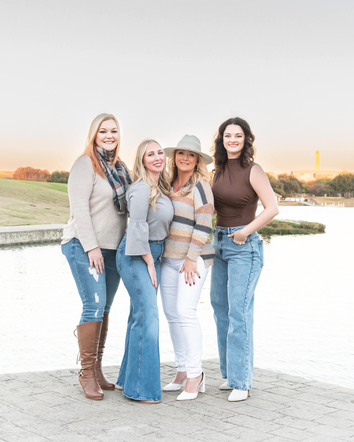 The four founders of McKinney Babes in Business in Adriatica McKinney