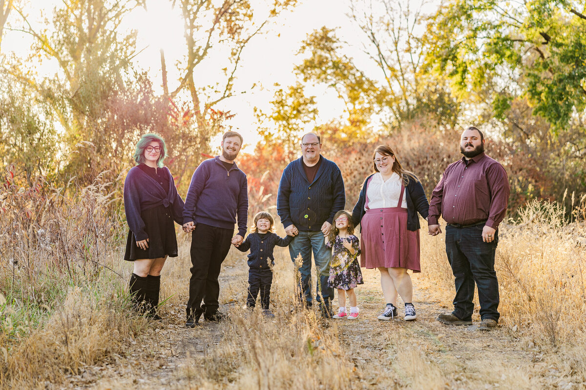 Fall extended family photos by Claire Katan Creative Photography.