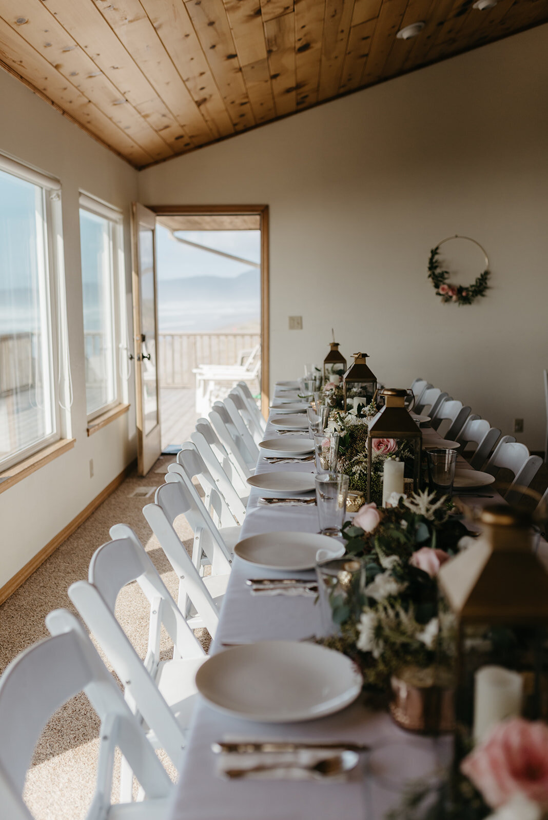 elopement at beach house in pacific city oregon