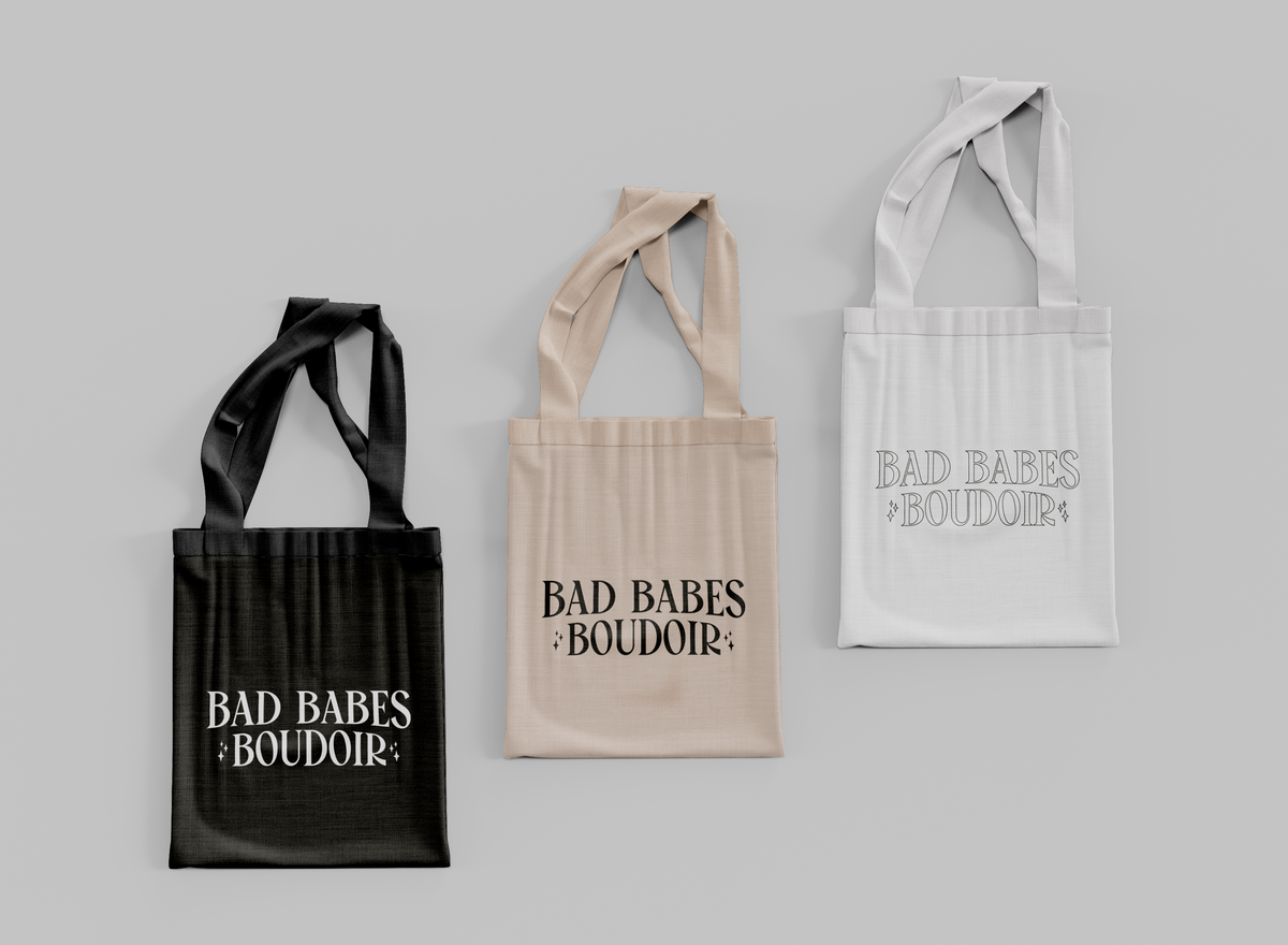 tote bag - bad babes boudoir nude