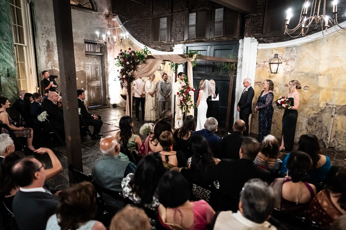 Wedding ceremony at Latrobe's on Royal