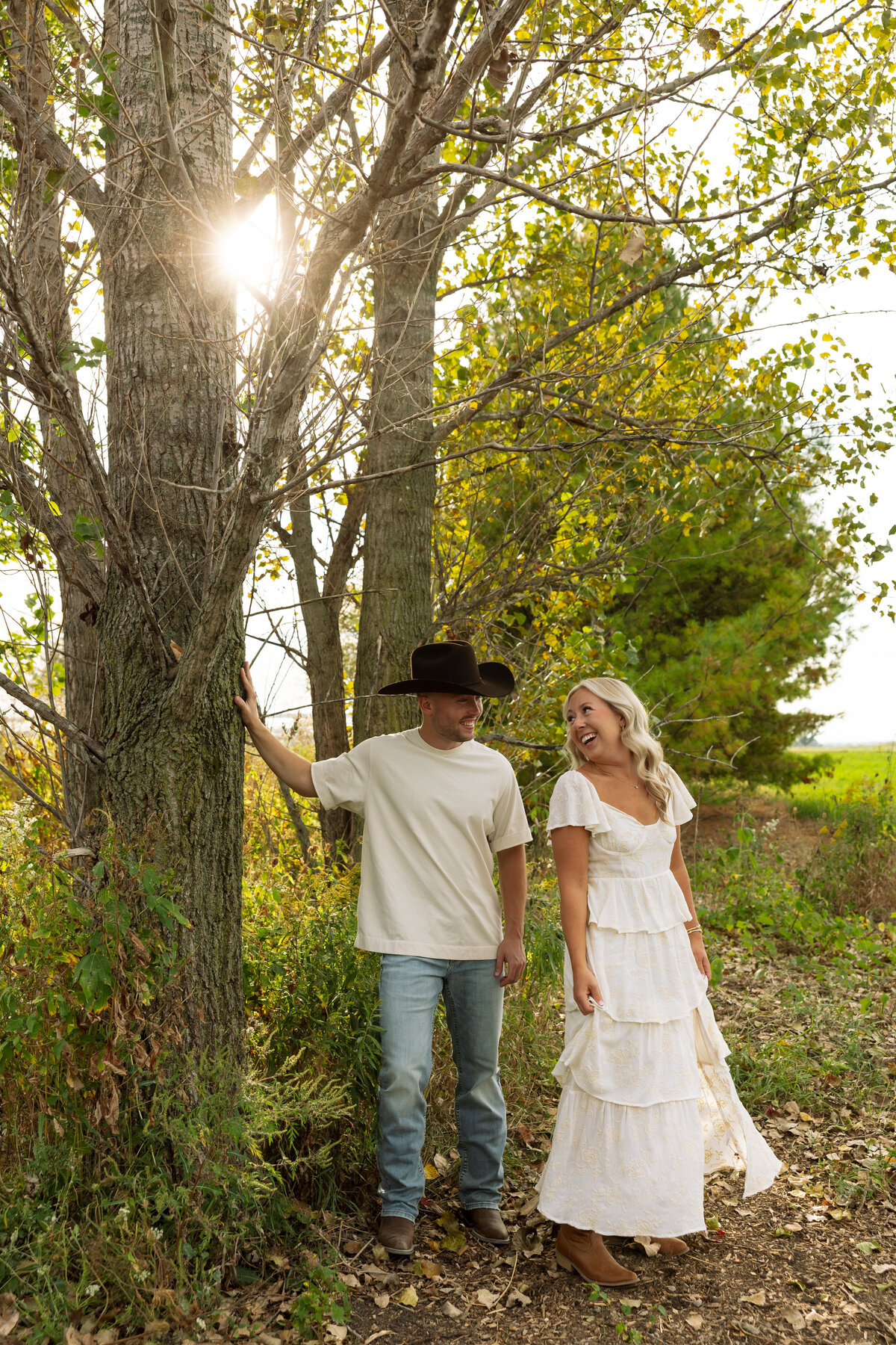 Wisconsin Horse Farm Engagement Session Creative Couples Session-31