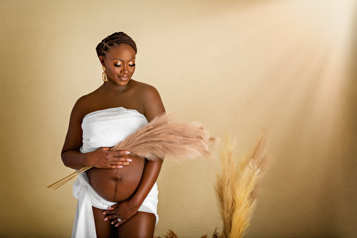 Raleigh black maternity photographer-3