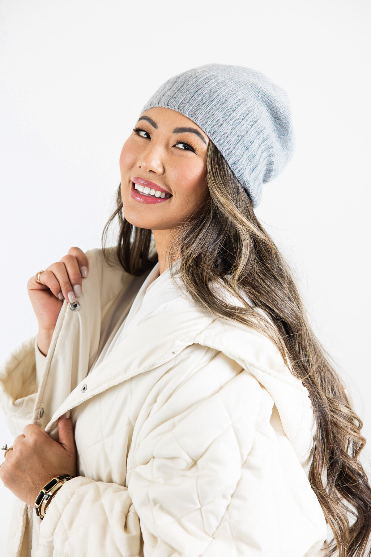 Coastal Cashmere Seattle Beanie Medium Gray 3