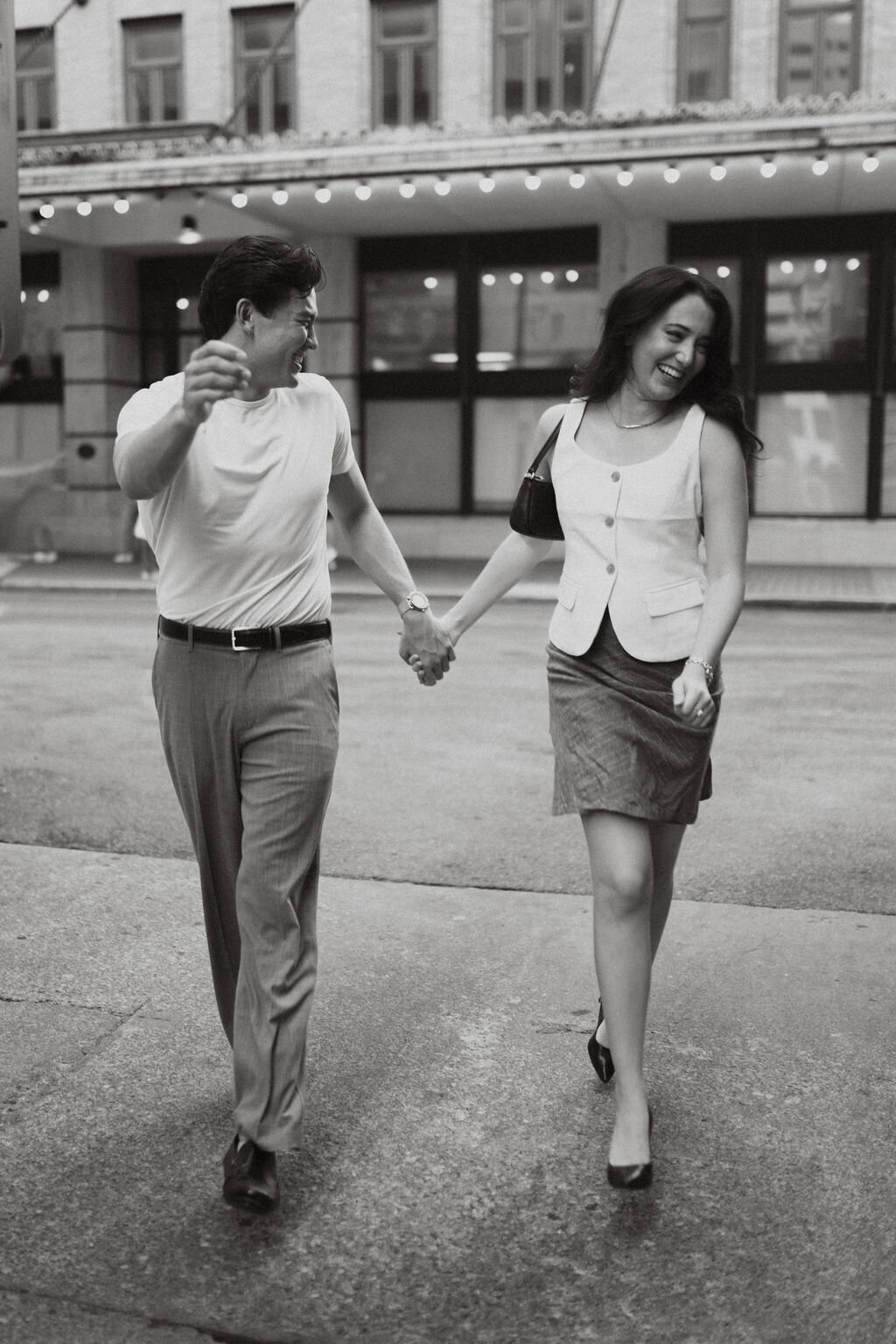 romantic film downtown engagement photos knoxville tennessee-27