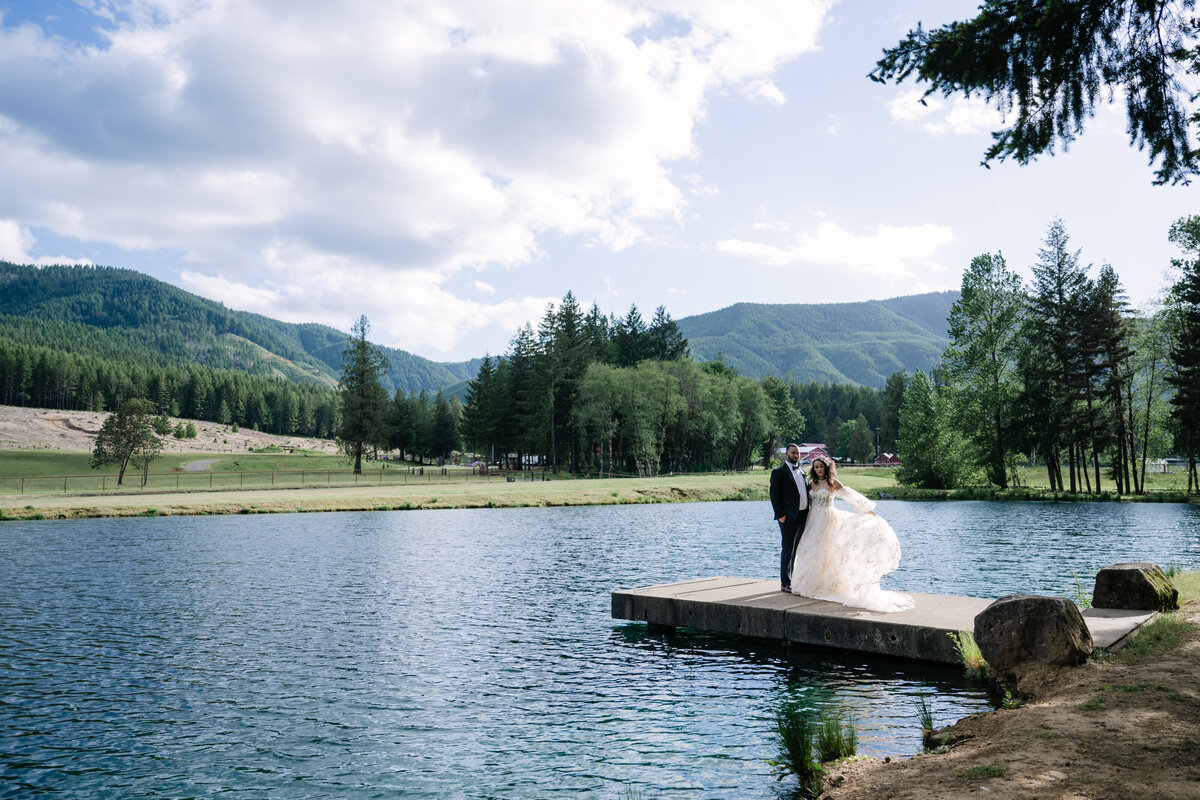 waterfront wedding