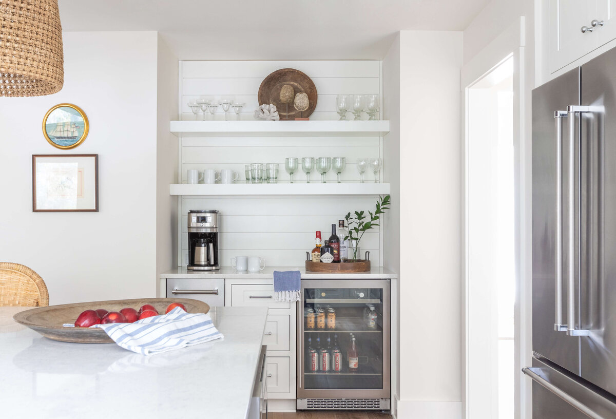 Amelia Island Coastal Bungalow Lola Interiors Dry Bar