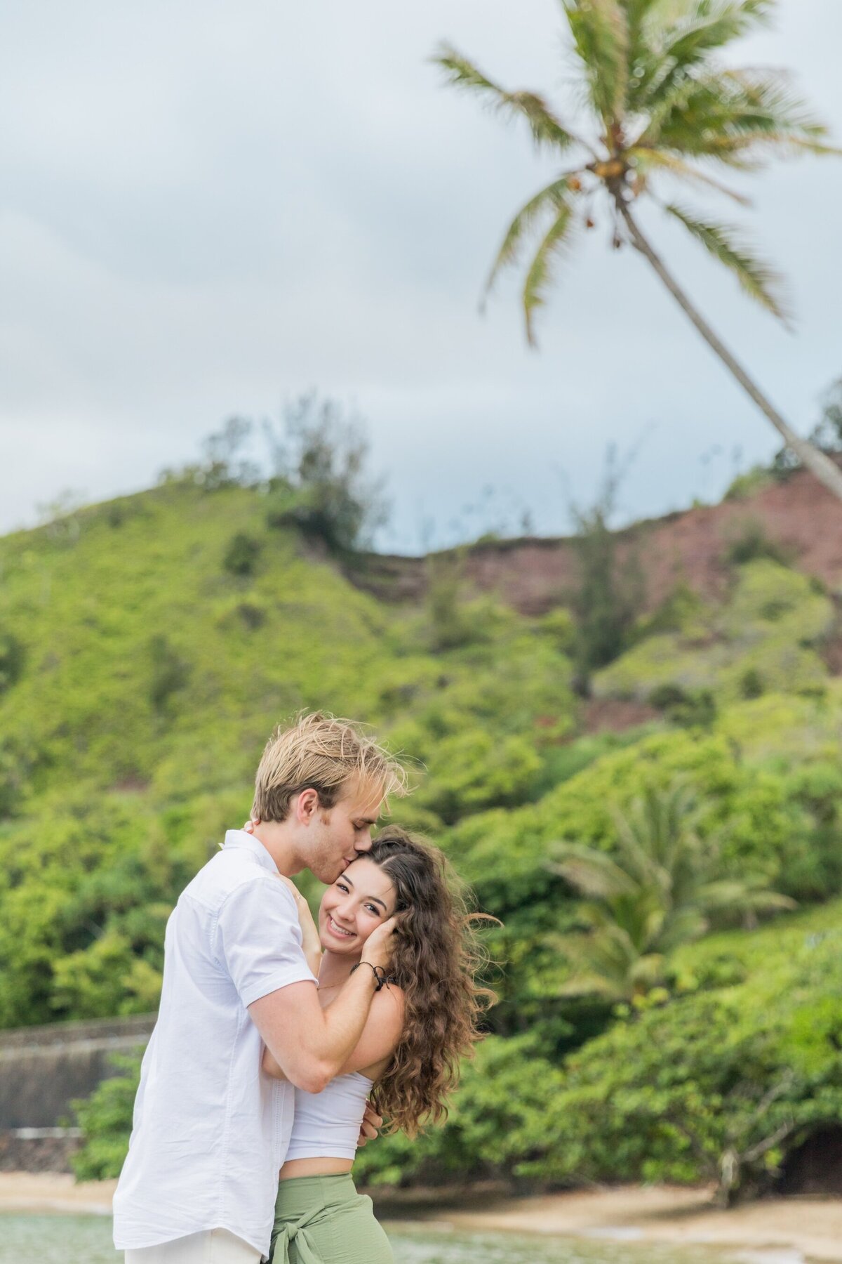Shipwrecks Beach Portraits by Kauai Couples Photographer