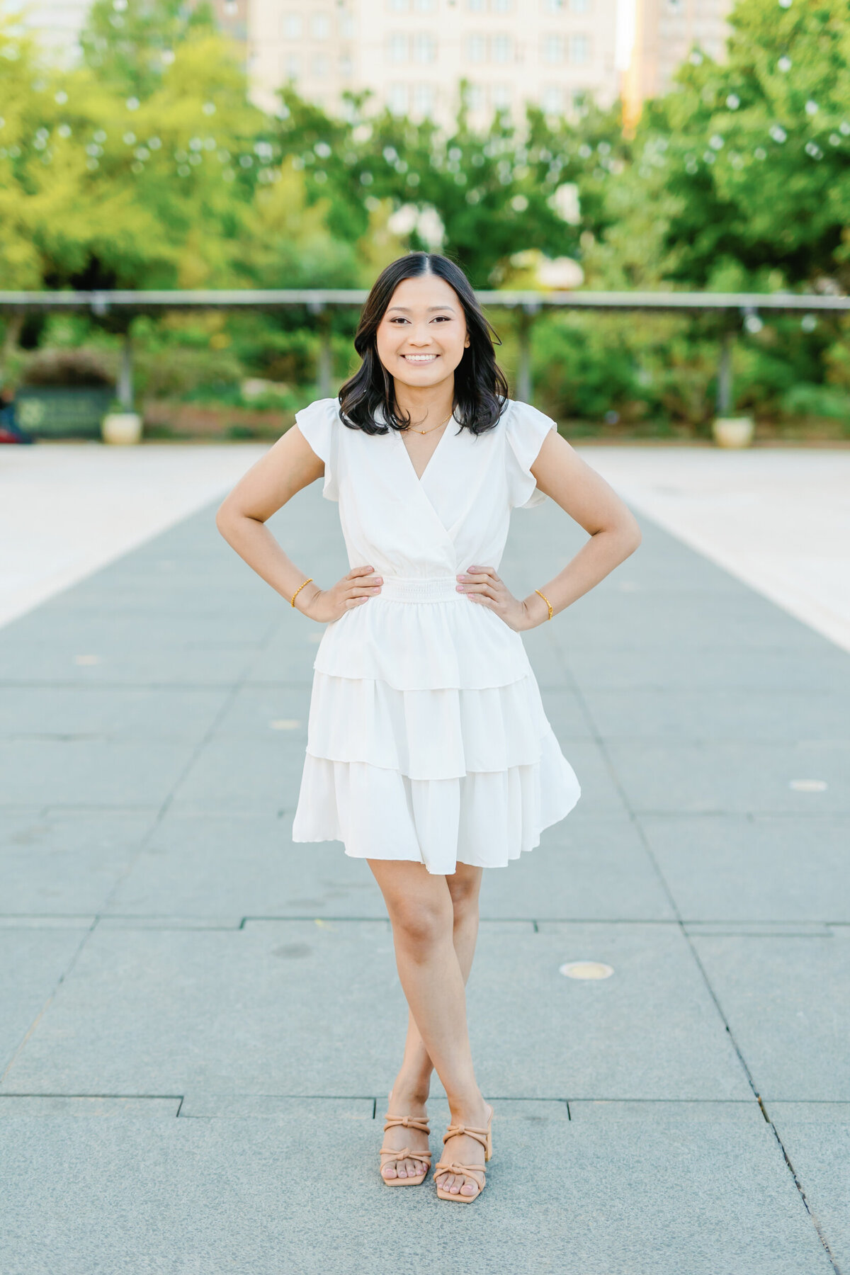 OU Senior photoshoot - Myriad Gardens OKC - Amanda Hitchen Photography-19