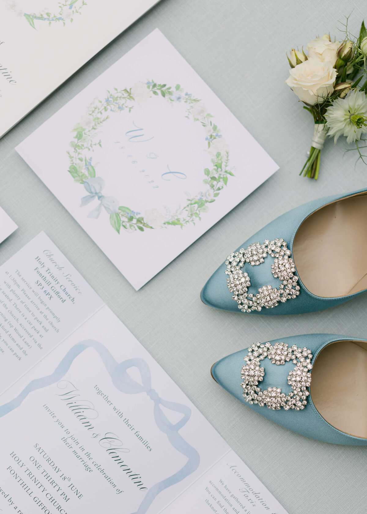 chloe-winstanley-weddings-wiltshire-blue-manolo-blahnik-bridal-shoes