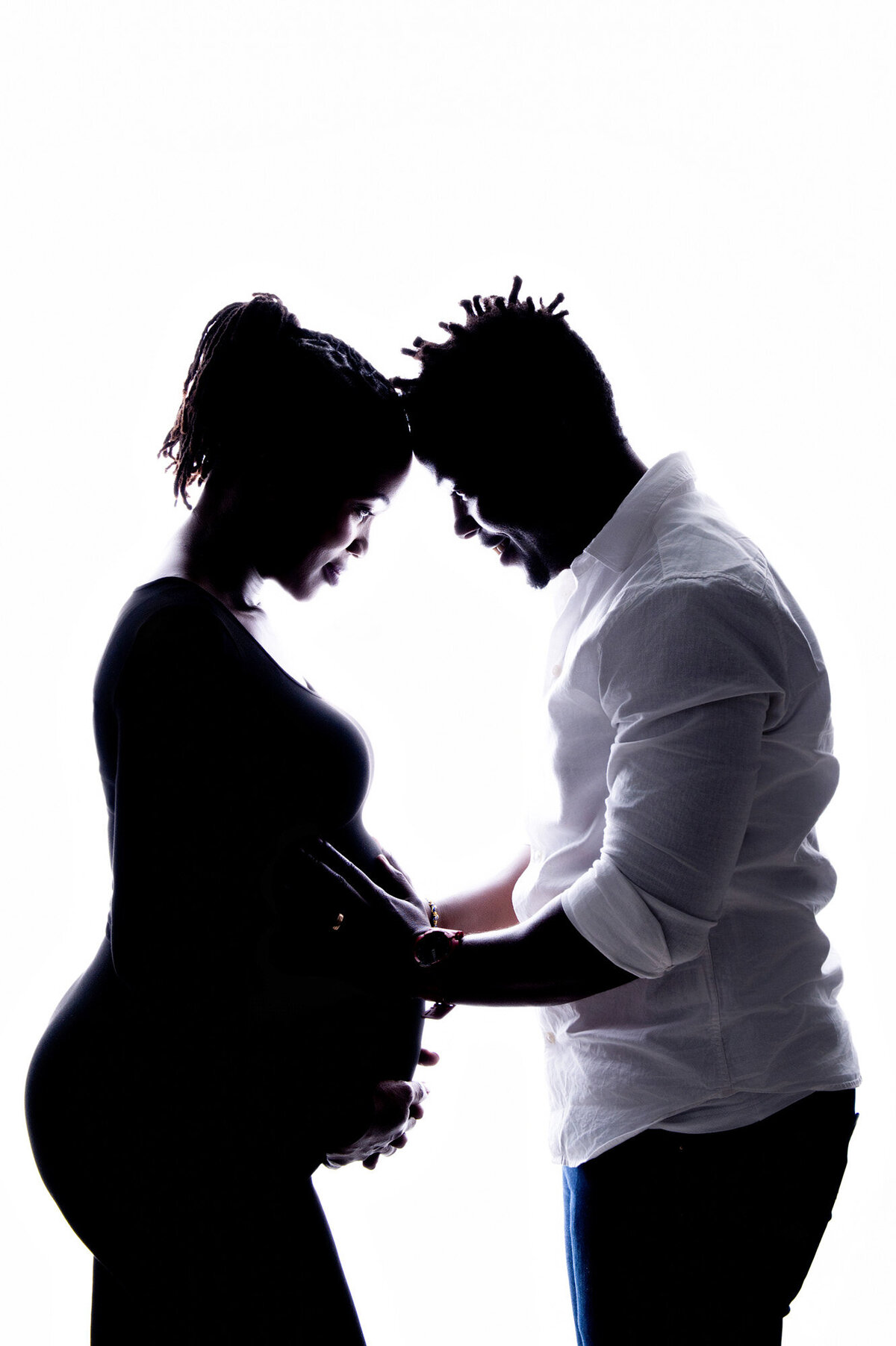 Couple maternity portrait by Pretoria maternity photographer.
