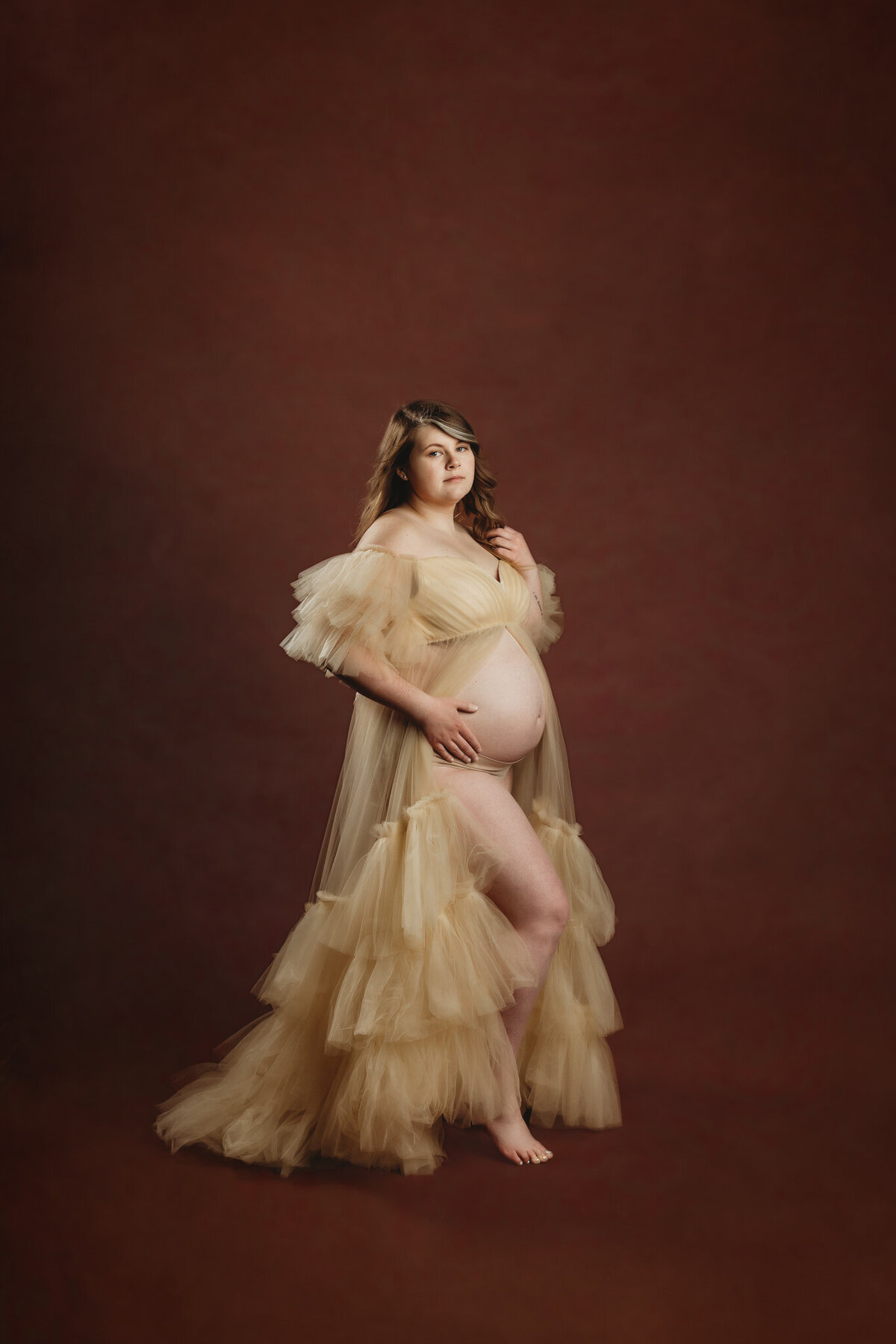 fine art maternity session