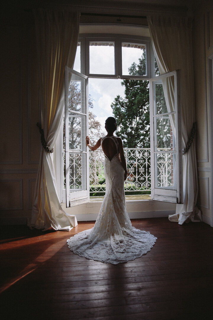 Wedding Hair Makeup Château in Normandy France