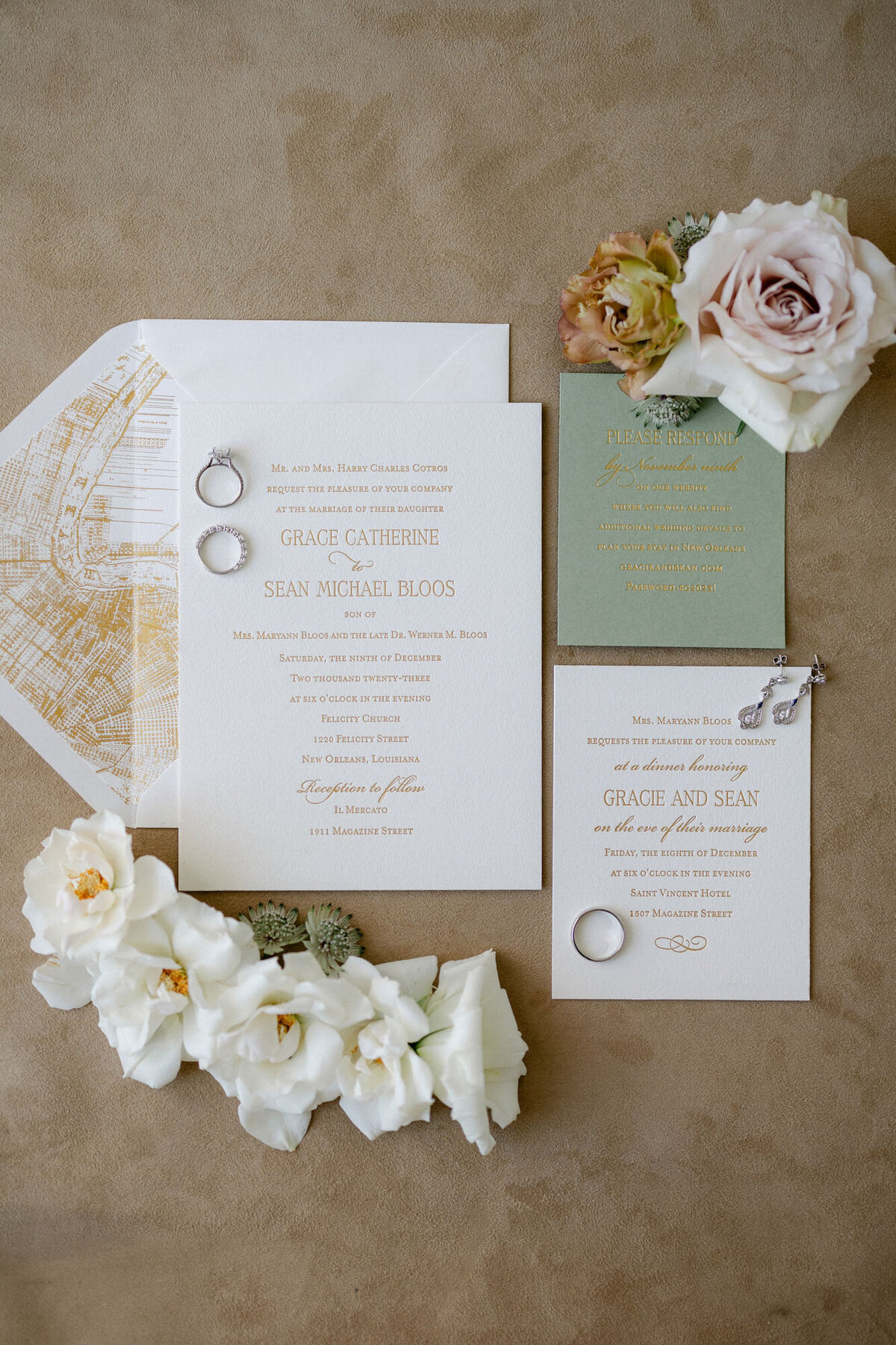 Gracie and Sean's wedding reception at il Mercato in New Orleans, LA