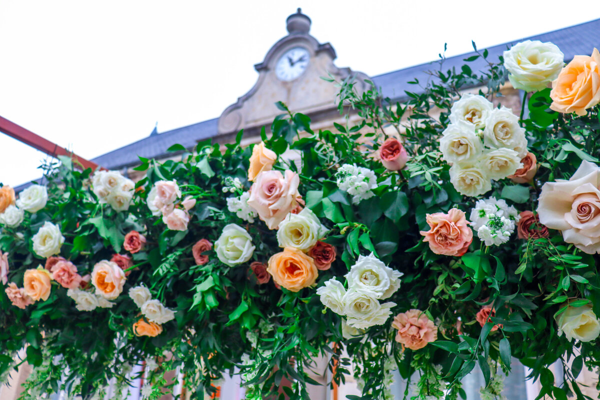 Floral arch florale wedding design decoratio