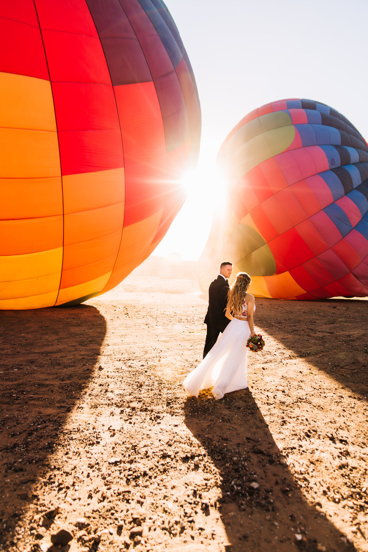 hot air balloon elopement