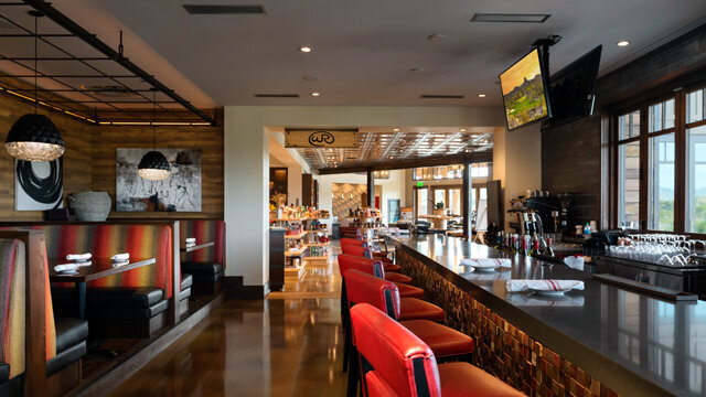 Luxury clubhouse restaurant interior design