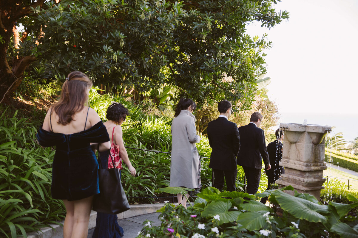 Wedding ceremony overlooking the ocean at Bel Air Bay Club
