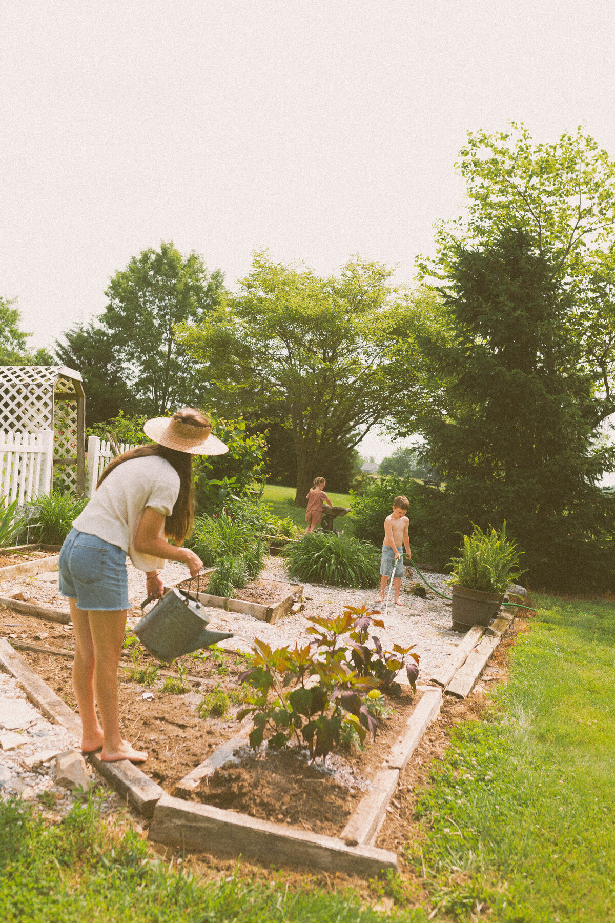 Documentary Family Photography Columbia MO - Gardening and Playful Moments-240524-0038