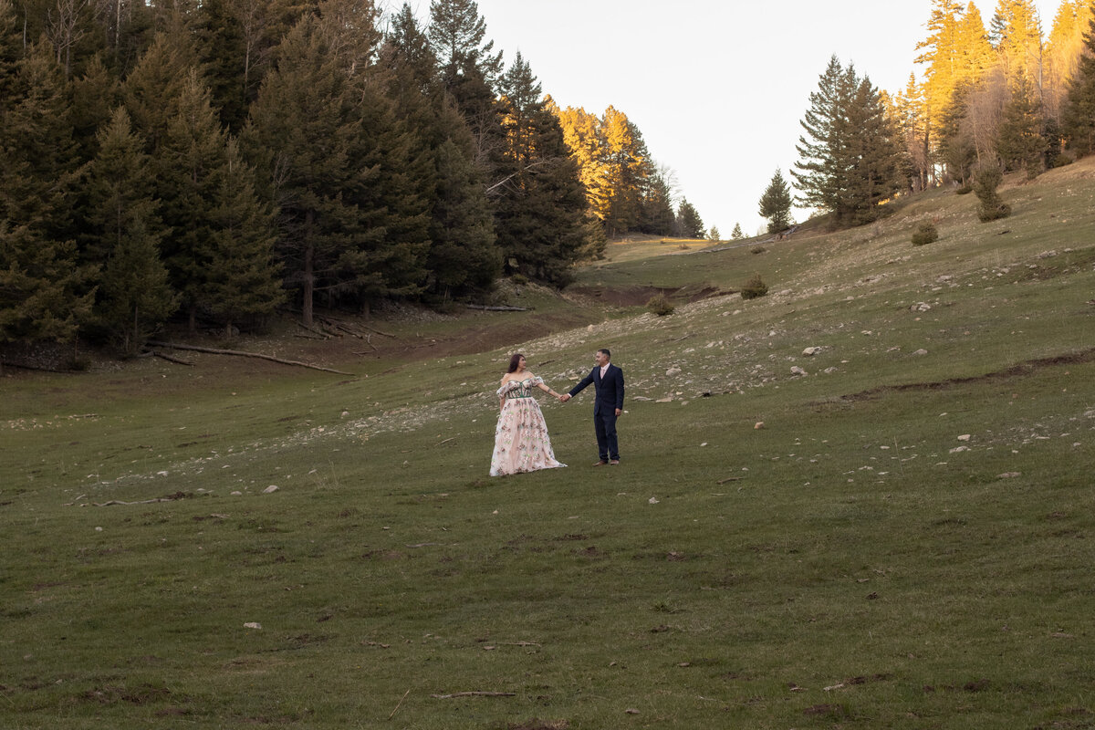 Bride and groom during their intimate Utah elopement, captured by Lamblight Photography