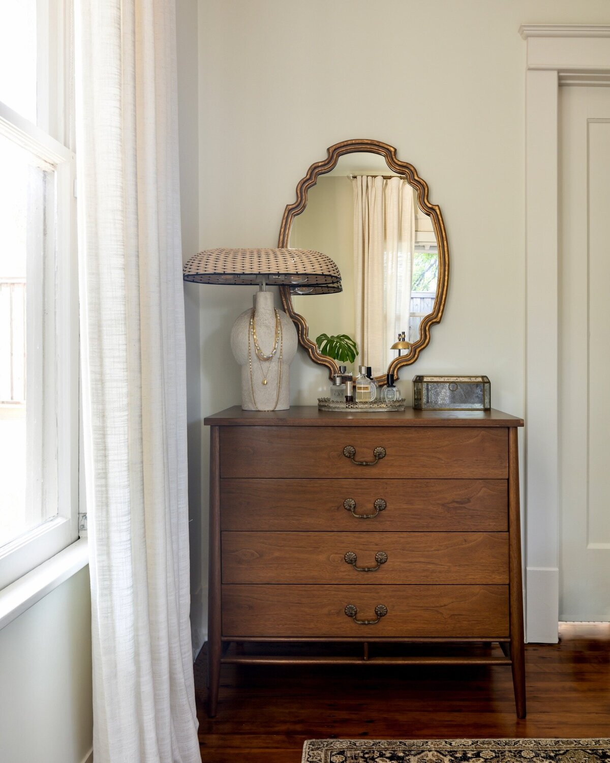 rebekah nicole interiors wooden dresser with mirror
