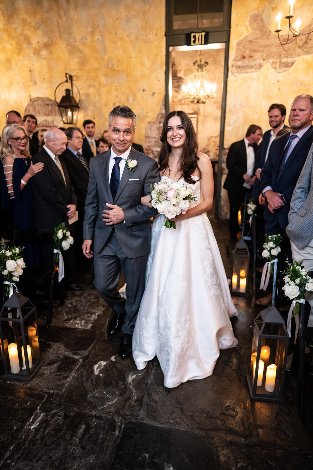 Bride and father walk down the aisle at Latrobe's