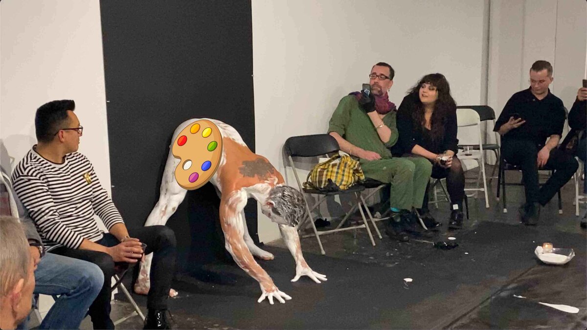 Brent Ray Fraser SoHo Project Space NYC - Body Paint Ritual 2020 - 5